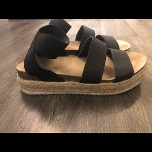 Black espadrilles